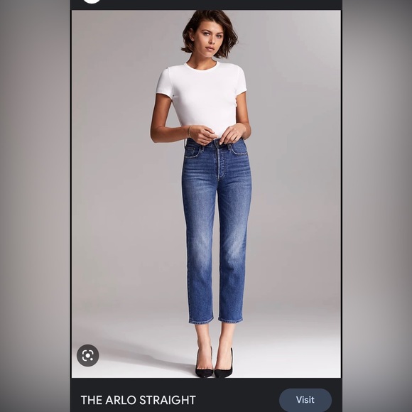 Denim Forum Arlo High Rise Straight - Size 25 - Picture 1 of 6